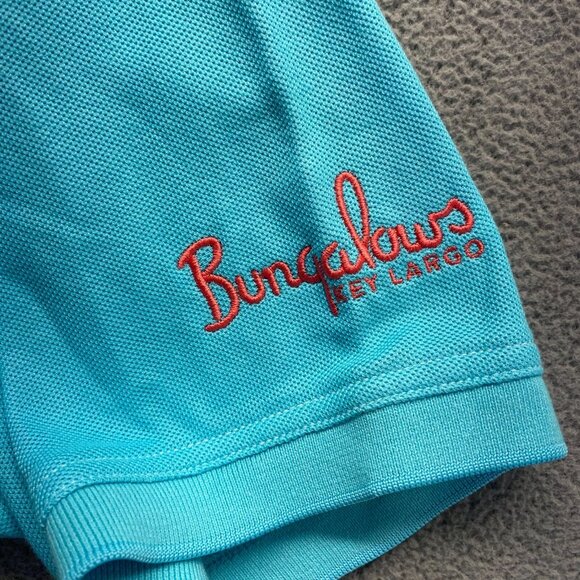 Tommy Bahama Polo Mens Size Size XL Short Sleeve Shirt Blue embroidery Golf - Picture 8 of 12